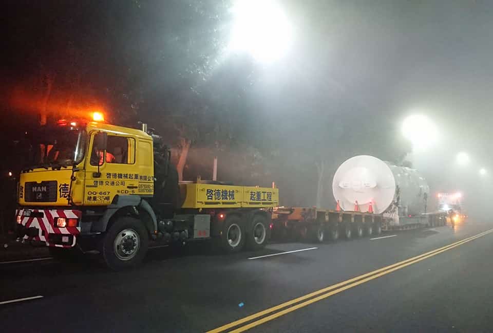 Jiahui Power Plant 257-ton turbine transport