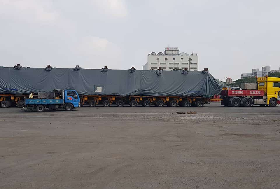 Jiahui Power Plant 180-ton module transportation and lifting